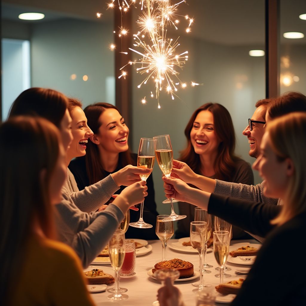 Team che celebra un traguardo importante